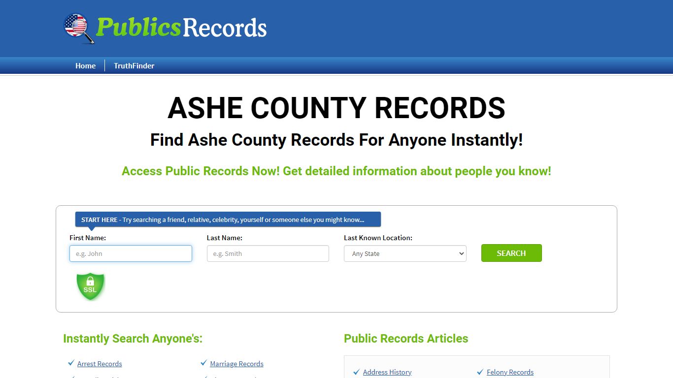 Find Ashe County Records For Anyone
